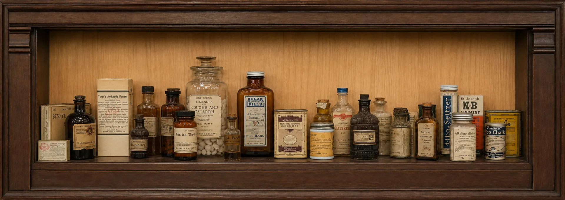 Vintage Pharmacy Bottles