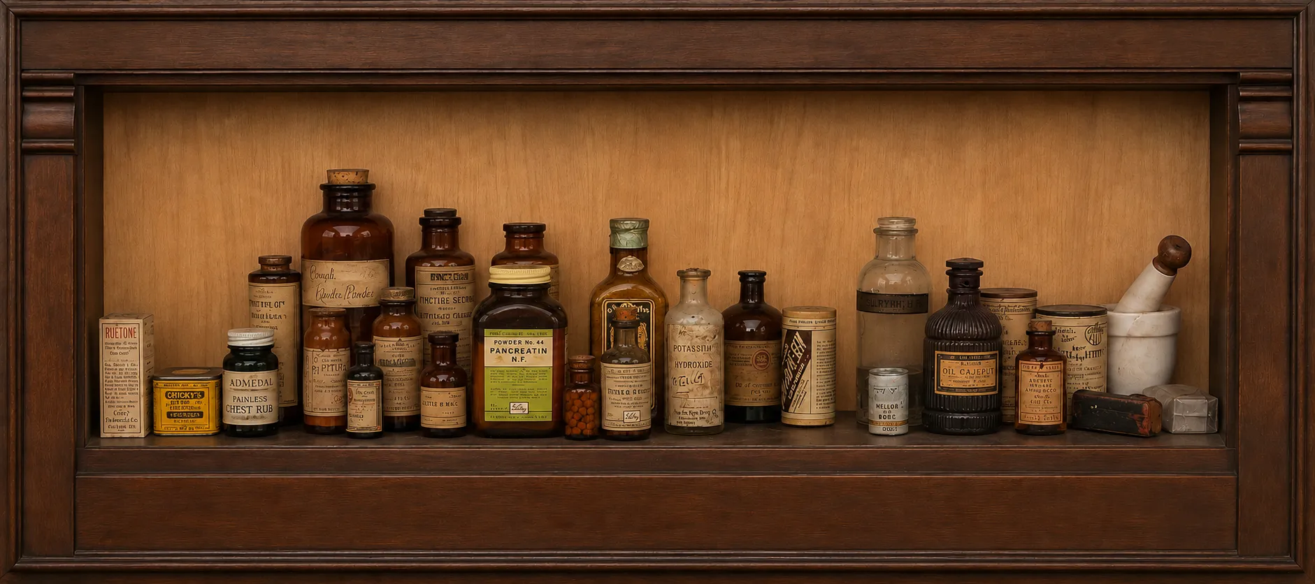Vintage Pharmacy Bottles